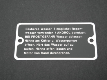 Kühlerschild für Hanomag Typ R 40