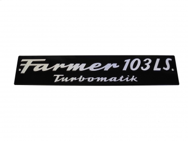 Motorhaubenschild für Fendt Typ Farmer 103 LS