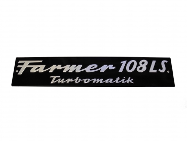 Motorhaubenschild für Fendt Typ Farmer 108 LS