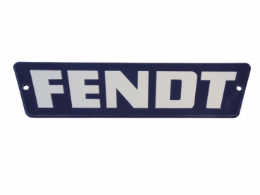 FENDT Schild Motorhaube  Farmer 103 S Turbomatik  Alu geprägt 