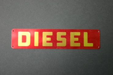 Schild Diesel für Holder