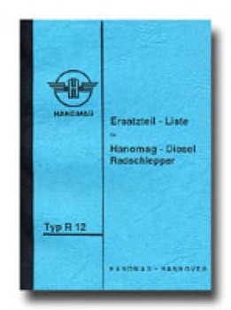 Ersatzteilliste für Hanomag Typ R 12