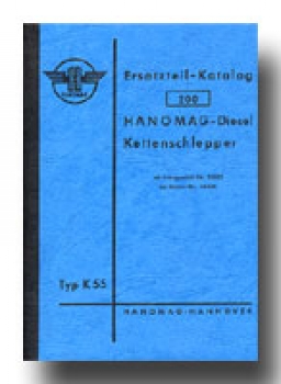 Ersatzteilliste für Hanomag Typ K 55