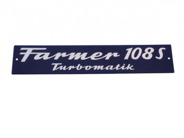 Motorhaubenschild für Fendt Typ Farmer 108 S