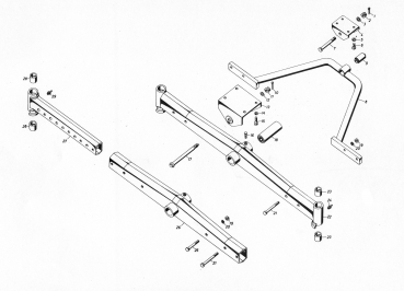 Preview: Megibuchse Vorderachse Hanomag Brillant 601/701, Robust 901 ohne Allrad