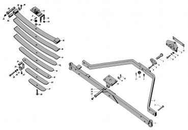 Preview: Anschlagpuffer Vorderachse für Hanomag Typ R22, R27, R324