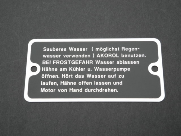 Kühlerschild für Hanomag Typ R 40