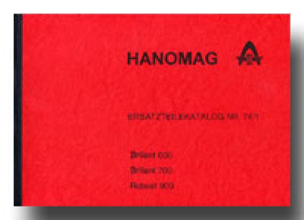 Ersatzteilliste für Hanomag Typ Brillant 600, Brillant 700, Robust 900